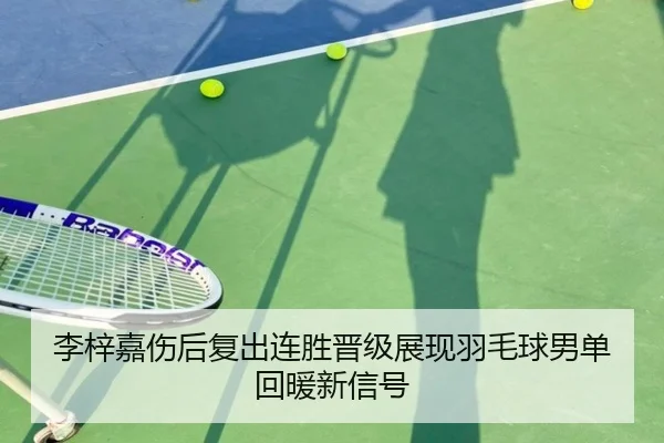 李梓嘉伤后复出连胜晋级展现羽毛球男单回暖新信号
